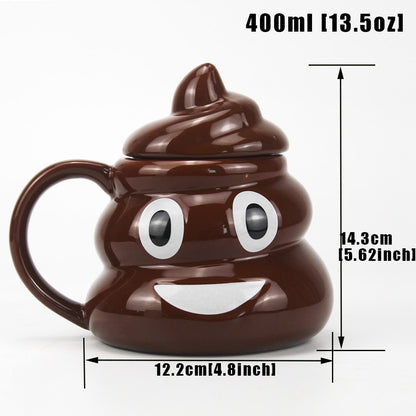 Ceramic Poop Mug: Sip & Smile