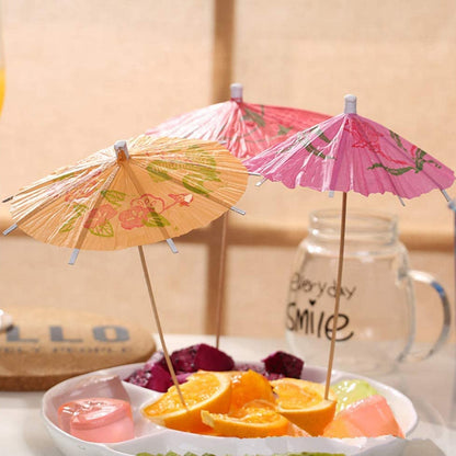 50-Piece Luau Cocktail Umbrella Parasols