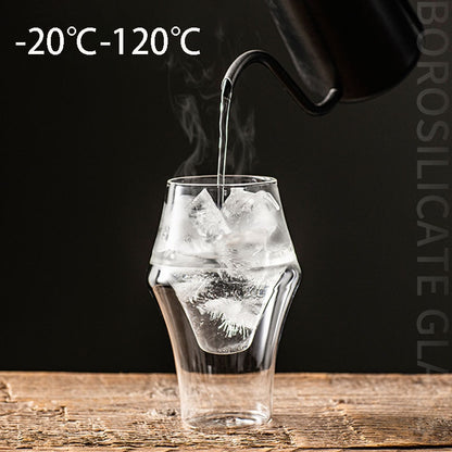 Creative Anti-scalding Double Glass Cup