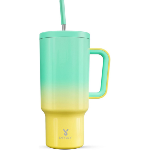 Meoky 40oz Tumbler with Handle, Leak-proof Lid and Straw, Insulated  Carnival
